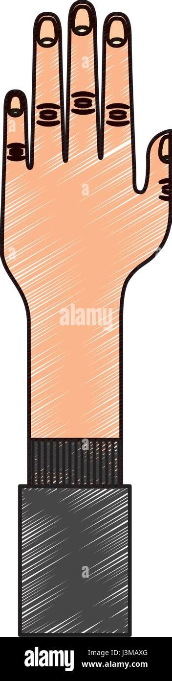 hand human  isolated icon stock vector image art alamy