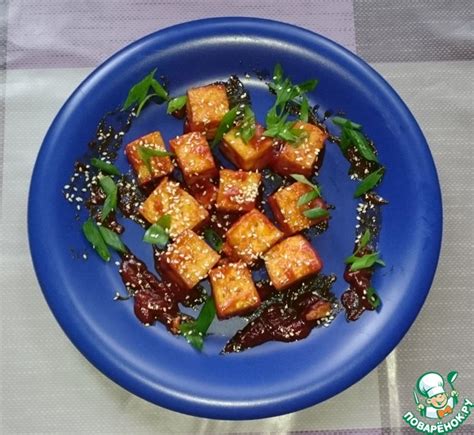 Сыр тофу в кисло-сладком соусе – кулинарный рецепт