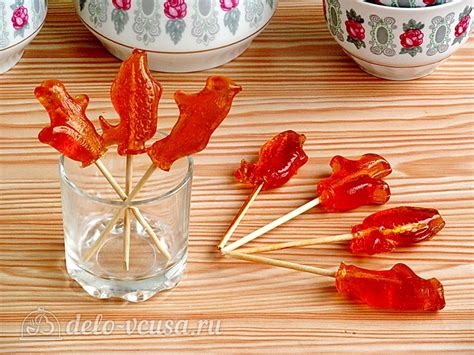 Сахарные леденцы "Петушки", пошаговый рецепт с фото