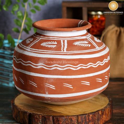 Handmade Clay Water Pot/ 100 % Eco-friendly Earthen Water Pot/ Indian ...
