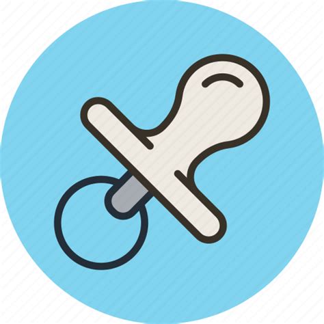 Baby, dummy, nipple, suck icon