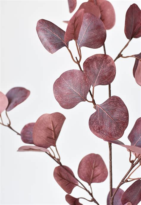 36" Faux Burgundy Gumdrop Eucalyptus Stem | Michaels
