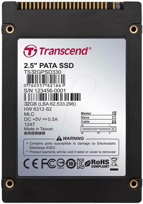 SSD TS32GPSD330: Transcend SSD 32GB 44pin IDE bei reichelt elektronik