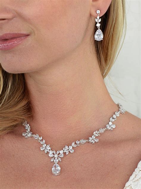 Wedding Jewelry Cubic Zirconia Bridal Jewelry Jewelry Set - Etsy