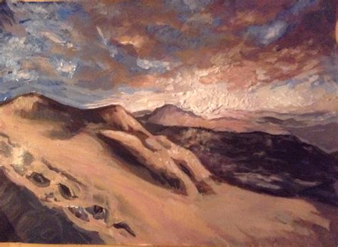 Desert sunset : r/painting