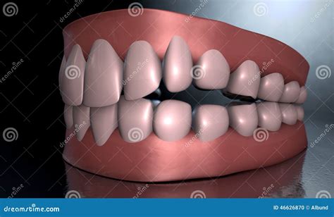 Creepy Teeth stock photo. Image of tooth, dentistry, dentist - 46626870