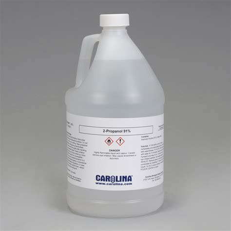 2-Propanol, 91%, Laboratory Grade, 3.8 L | Carolina Biological Supply