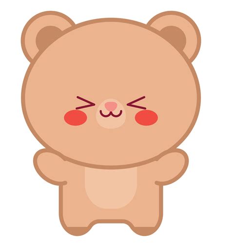 kawaii bear design 21398059 Vector Art at Vecteezy