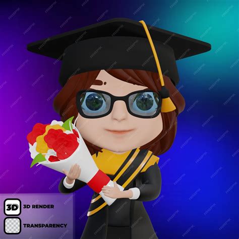 Premium PSD | Beautiful 3d college girl character design and model