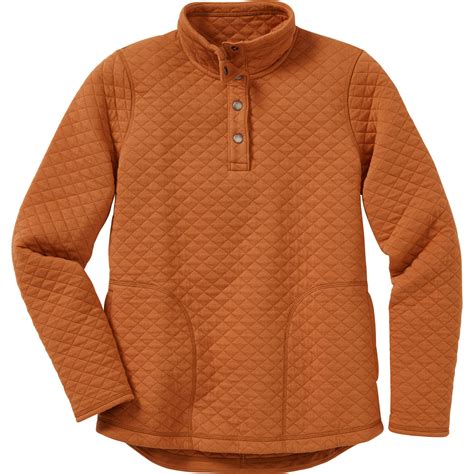 womens quilted sweatshirt pullover duluth trading company
