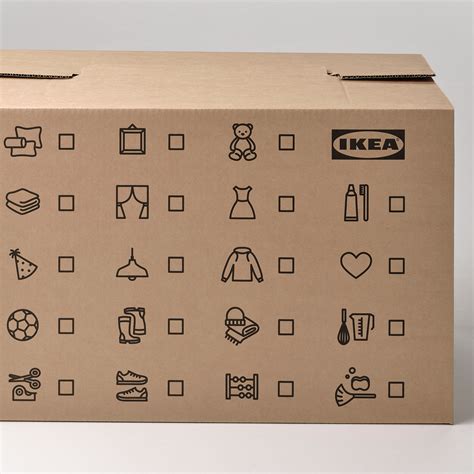 DUNDERGUBBE коробка для переезда коричневый 64x34x40 см/80 л | IKEA Lietuva