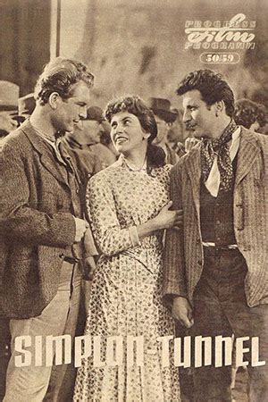 Симплонский туннель (1959) - Simplon-Tunnel - постеры фильма ...