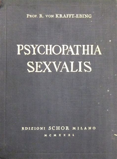 Psychopathia sexualis. Con particolare riguardo alla sensibilità