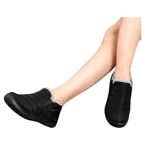 Chenyee Snow Boots for Women Comfortable Warm Furry Lined Ankle Booties