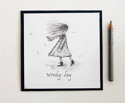 Windy Day Drawing at PaintingValley.com | Explore collection of Windy Day Drawing