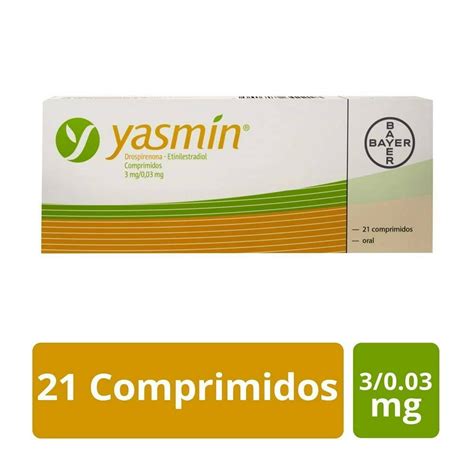 Yasmin Drospirenona 3 mg, Etinilestradiol 0.03 mg 21 comprimidos