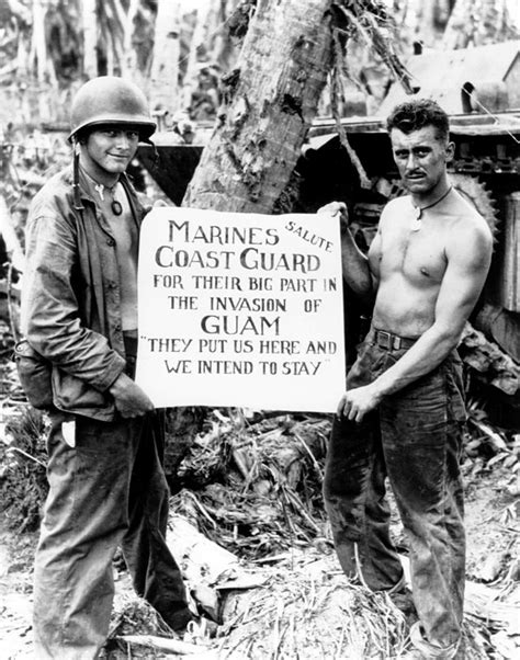 1st Provisional Marine Brigade in the Battle for Guam. | WW2 Gravestone