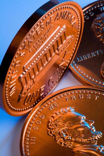 Premium Photo | United states of america one cent coins