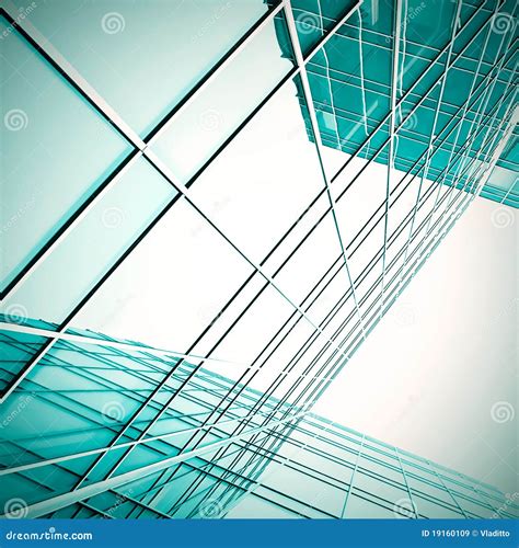 Modern Glass Skyscrapers at Night Stock Image - Image of glass