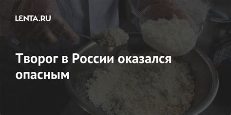 Творог в России оказался опасным: Социальная сфера: Экономика: Lenta.ru