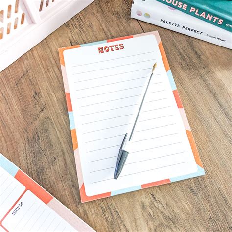 retro print notepad  notepad retro notepad retro stationery
