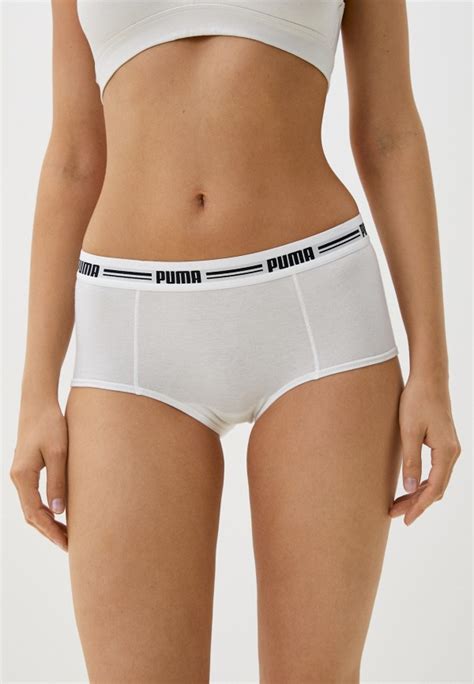 Трусы 2 шт. PUMA WOMEN MINI SHORT 2P PACK, цвет: белый, RTLADG700201 ...
