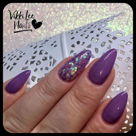 Purple glitter nail art design | Purple glitter nails, Glitter nail art ...