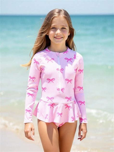 shein sparklyn tween girls  piece swimsuit  shoulder straps