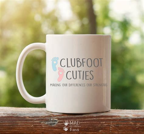 Clubfoot cuties coffee mug clubfoot awareness clubfoot cutie mom dad
