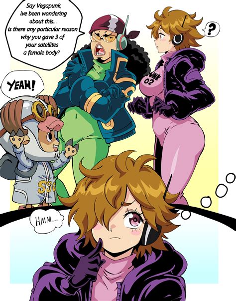 tony tony chopper, usopp, and vegapunk lilith (one piece) drawn by