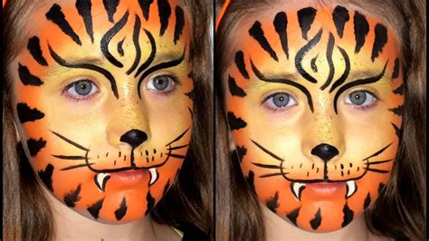 Easy Tiger Face Painting