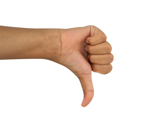 Symbols of dislike for human hands 21496495 PNG