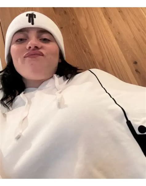 billie eilish hanging blohsh white hoodie  arrival ujackets
