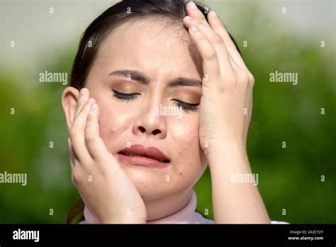 pretty female  soreness stock photo alamy