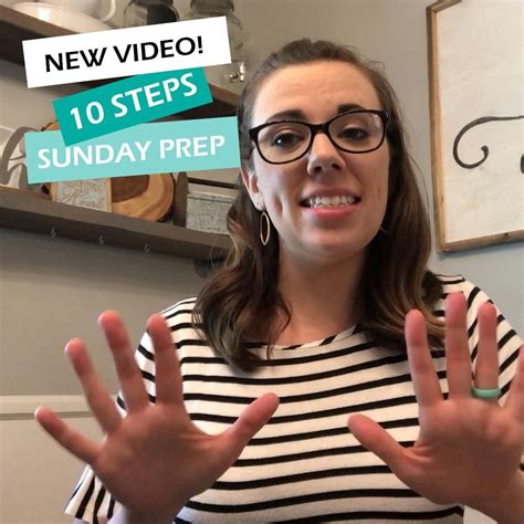 NEW VIDEO - SUNDAY PREP ROUTINE Do you do Sunday Prep in your house ...