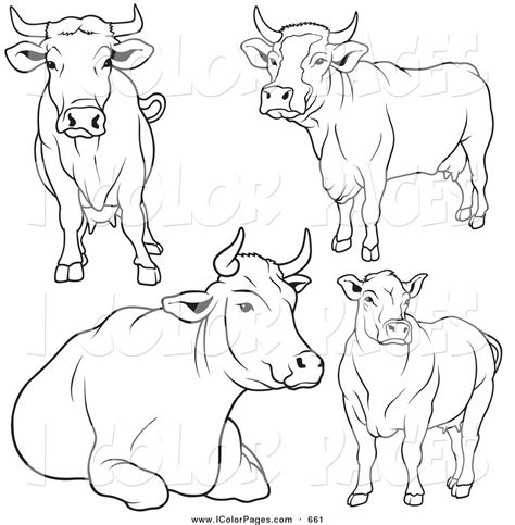 black cattle outline   black cattle outline png