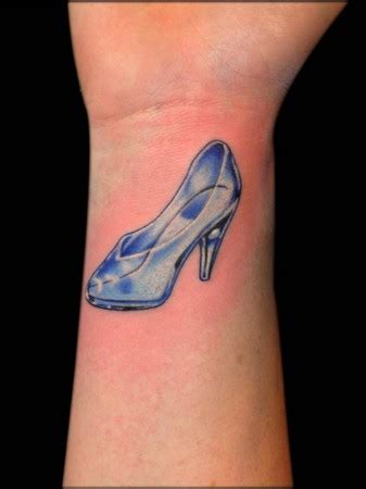 Disney Cinderella Glass Slipper Tattoo