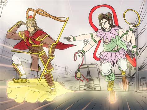 Sun Wukong VS Nezha - Rush runner by VachalenXEON on DeviantArt