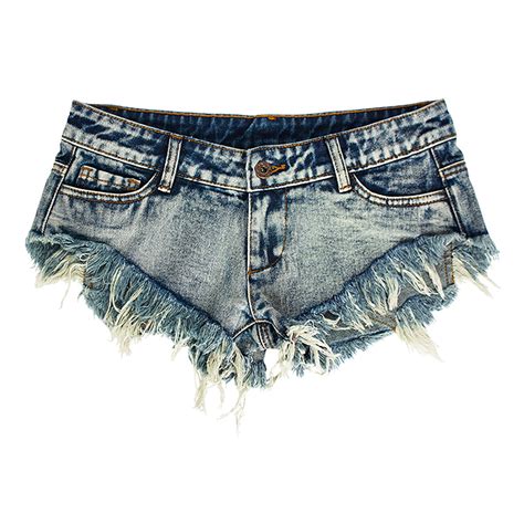 Hienoo Women's Plus Size Low Rise Denim Shorts Sexy Mini Jean Shorts