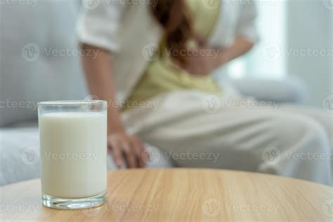 Milk allergens, Sick sad unhealthy ill allergic woman, runny stuffy