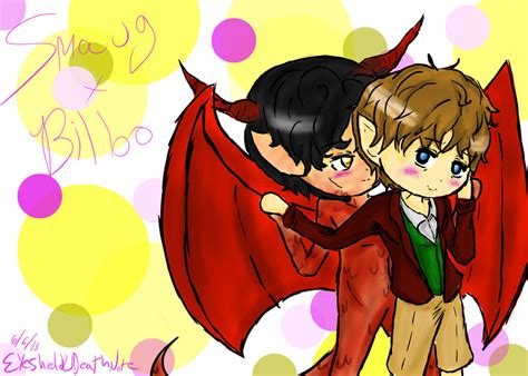 Smaug N Bilbo by ThePastelHobbit on DeviantArt