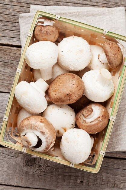 Premium Photo | Champignon mushrooms