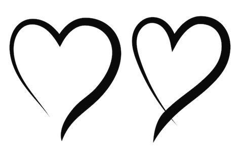 Heart Outline Vector Png