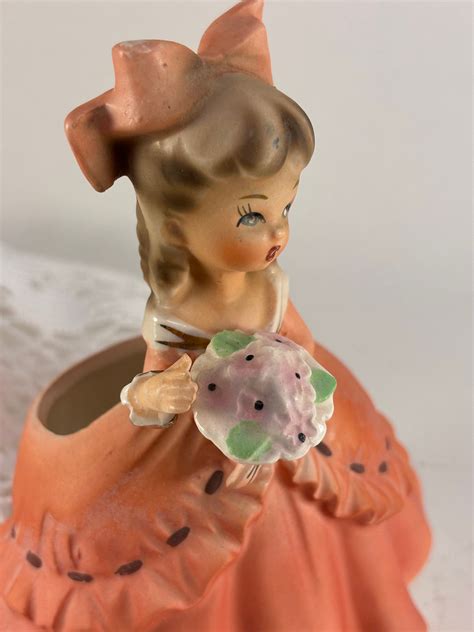 1950's Napcoware Southern Belle Planter Girl C-6435 - Etsy