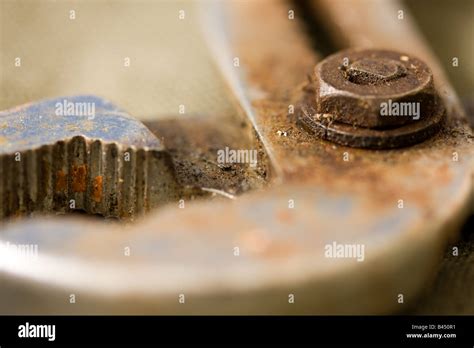 close  photo   adjustable spanner head stock photo alamy