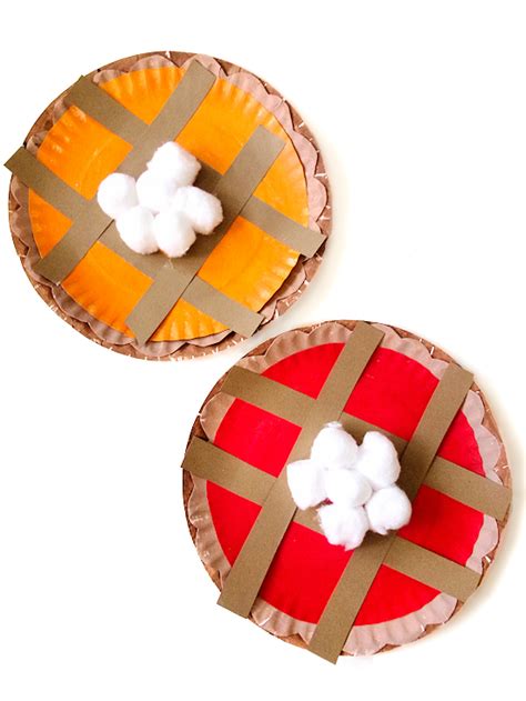 paper plate pie craft  kid
