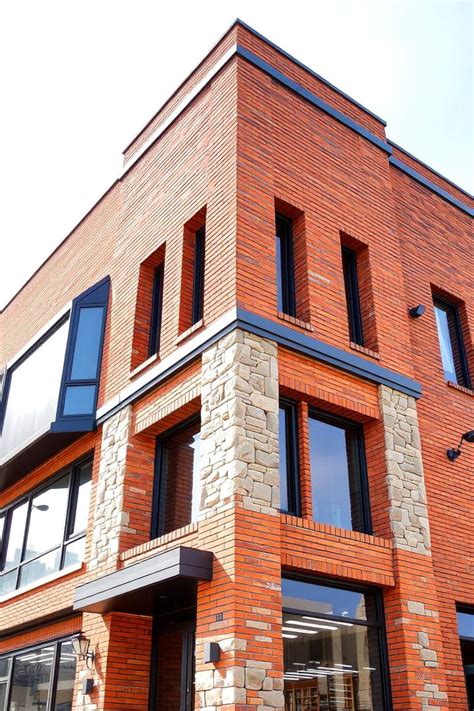 brown brick exterior home ideas  modern flair lost   minor