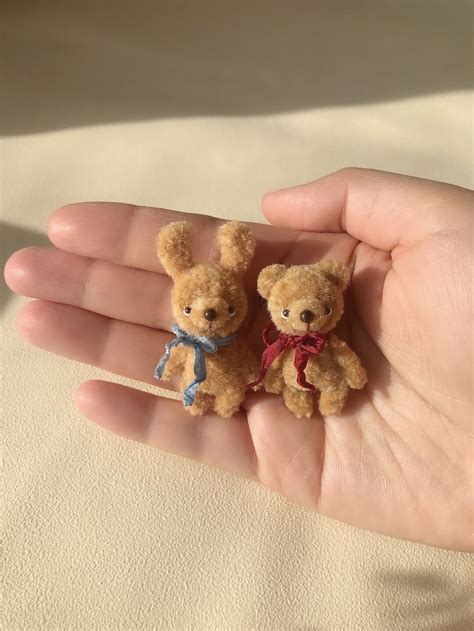 mini bear dollsob kawaii bear plushie dog dollfawn doll cute doll