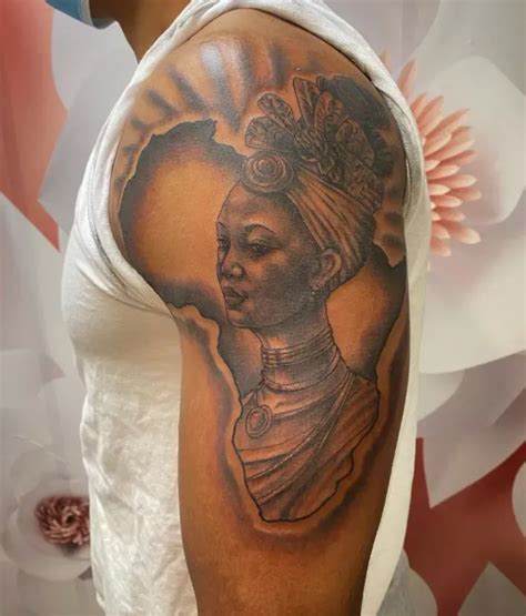 African Queen Tattoo, African Sleeve Tattoo, Sleeve Tattoos, Queen Tattoo Designs, Tattoo ...