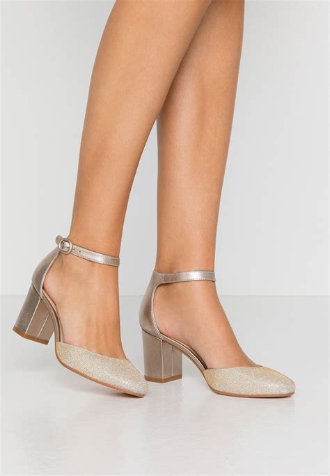 Tacones Color Champán Para Mujer